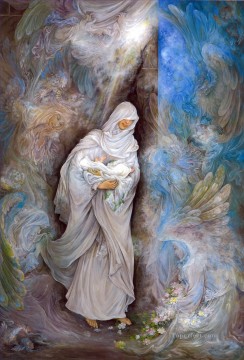 150の主題の芸術作品 Painting - エル・ナシド・エン・ラ・カバ ペルシャのミニチュア おとぎ話